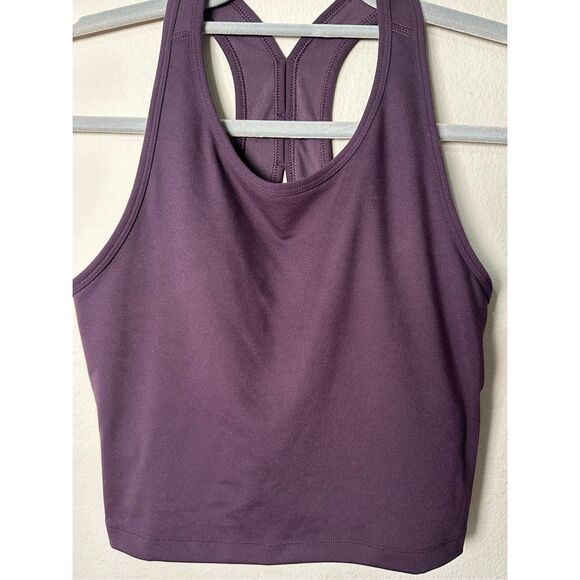 Beyond Yoga Power Beyond Strive Cropped Tank Rich Plum sz Medium - Picture 2 of 7